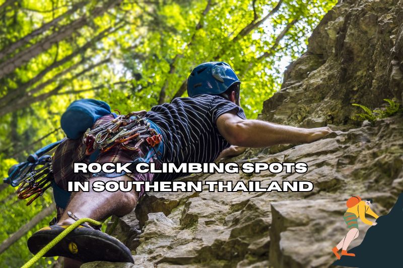 Rock climbing spots in southern Thailand